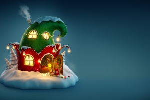 Christmas Fairy House 4k