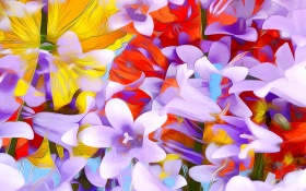 Flowers Art Abstraction